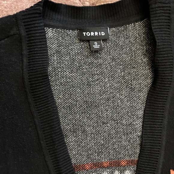 Torrid pumpkin Halloween long cardigan sweater 0x - Picture 3 of 6